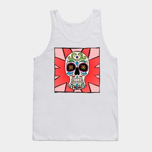 Sugar Skull - Red Tank Top